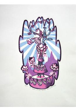 Centre of our world print